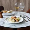 ACCOLADE Assiette plate rond blanc porcelaine Ø 27 cm Elsass Sale