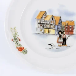 ACCOLADE Assiette plate rond blanc porcelaine Ø 27 cm Elsass Sale