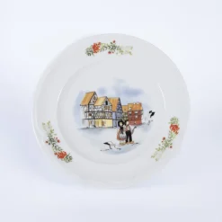 ACCOLADE Assiette plate rond blanc porcelaine Ø 27 cm Elsass Sale