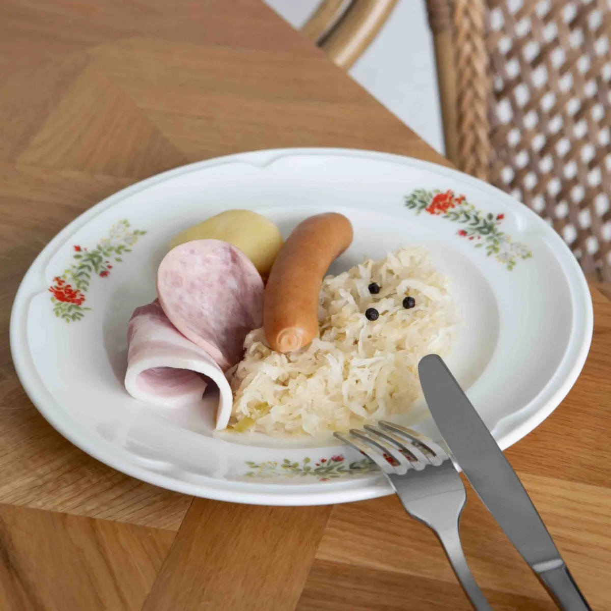 ACCOLADE Assiette plate rond blanc porcelaine Ø 27 cm Elsass Sale