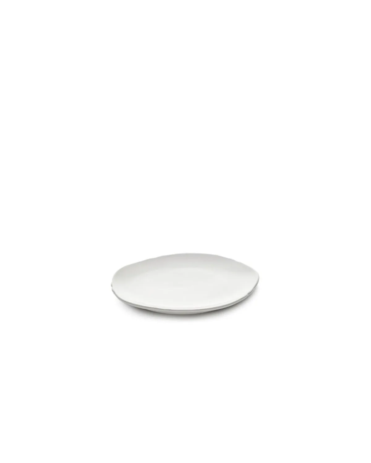 SERAX Assiette plate rond blanc porcelaine Ø 15 cm Silhouette New