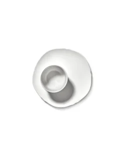 SERAX Assiette plate rond blanc porcelaine Ø 15 cm Silhouette New