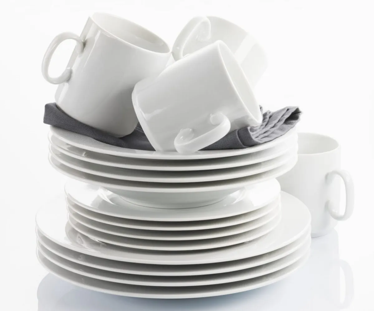 REVOL Assiette plate rond blanc porcelaine culinaire Ø 26 cm Les Essentiels Discount