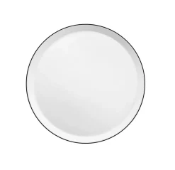 MEDARD DE NOBLAT Assiette plate rond blanc porcelaine Ø 21,5 cm Yaka Outlet