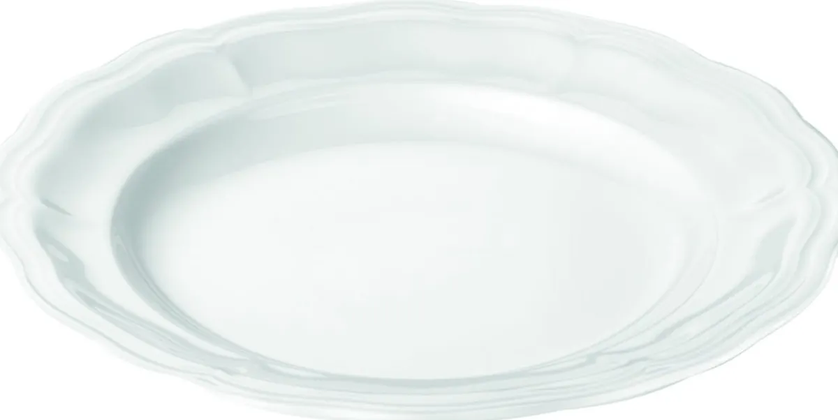 PILLIVUYT Assiette plate rond blanc porcelaine culinaire Ø 23 cm Queen Ann Best
