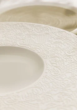 VILLEROY & BOCH Assiette plate rond blanc porcelaine bone china Ø 22 cm Anmut New