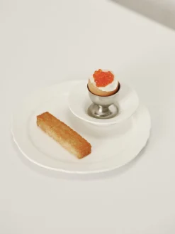 Assiette plate rond blanc porcelaine Ø 17 cm Silhouette - SERAX Hot