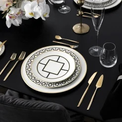 Assiette plate rond blanc porcelaine bone china Ø 22 cm Metrochic - VILLEROY & BOCH Online