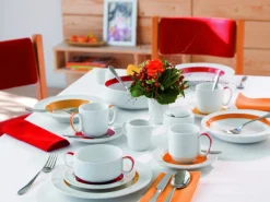 Assiette plate rond blanc porcelaine Ø 24 cm Donna Senior - SCHONWALD Outlet