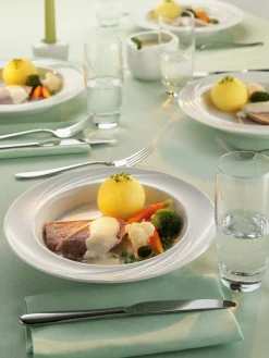 SCHONWALD Assiette plate rond blanc porcelaine Ø 24 cm Donna Senior New