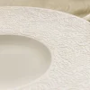 DEGRENNE Assiette plate rond blanc porcelaine de limoges Ø 28 cm Collection L Couture Best
