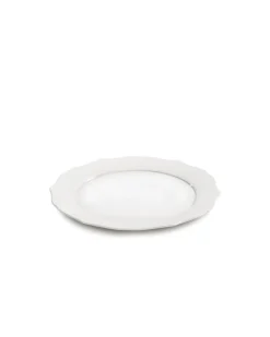 SERAX Assiette plate rond blanc porcelaine Ø 26 cm Silhouette Discount
