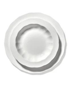 SERAX Assiette plate rond blanc porcelaine Ø 26 cm Silhouette Discount
