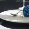 Assiette plate rond blanc porcelaine vitrifiée Ø 10,9 cm Moon - RAK Best