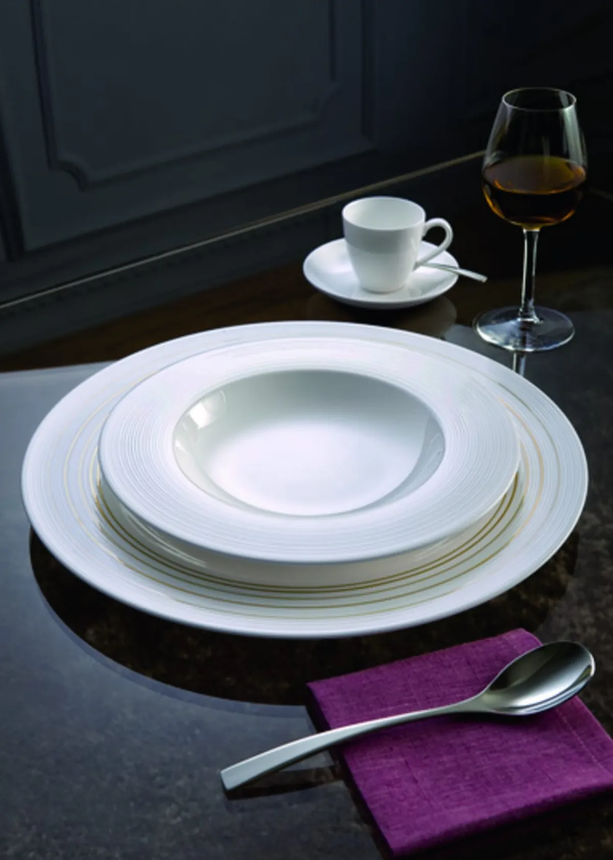 Assiette plate rond blanc porcelaine Ø 24 cm Stella Vogue - VILLEROY & BOCH Online