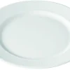 PILLIVUYT Assiette plate rond blanc porcelaine culinaire Ø 20 cm Plisse Discount