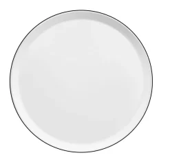 Assiette plate rond blanc porcelaine Ø 27 cm Yaka - MEDARD DE NOBLAT Outlet