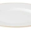 VILLEROY & BOCH Assiette plate rond blanc porcelaine bone china Ø 27,5 cm Chateau Septfontaines Clearance