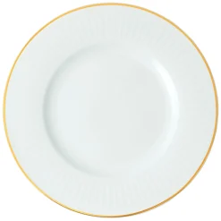 VILLEROY & BOCH Assiette plate rond blanc porcelaine bone china Ø 27,5 cm Chateau Septfontaines Clearance