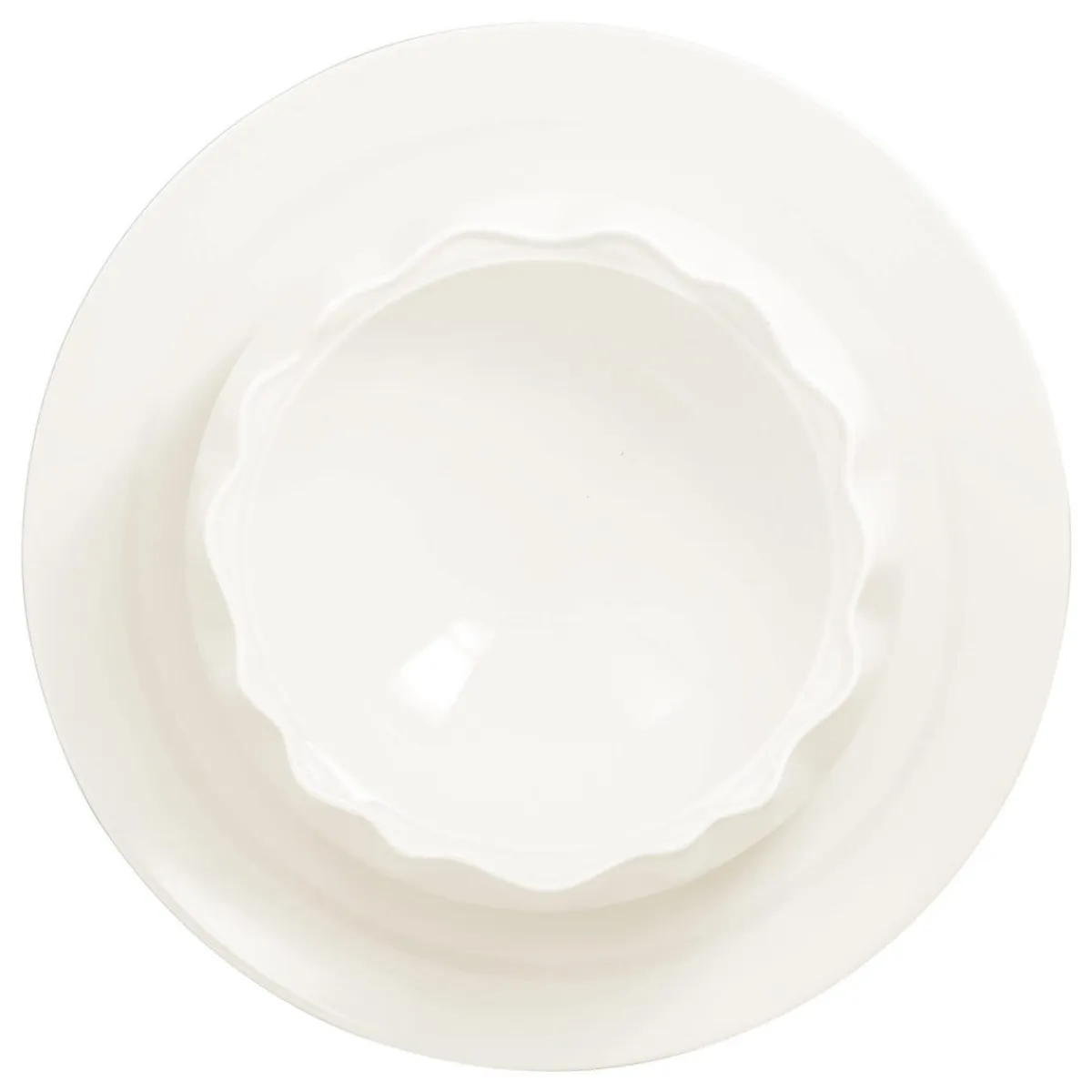 Assiette plate rond blanc porcelaine vitrifiée Ø 30 cm Appeal - RAK Clearance