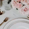 Assiette plate rond blanc porcelaine bone china Ø 24,5 cm Chateau Septfontaines - VILLEROY & BOCH New