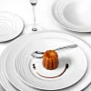 MEDARD DE NOBLAT Assiette plate rond blanc porcelaine Ø 31,5 cm Onde Hot