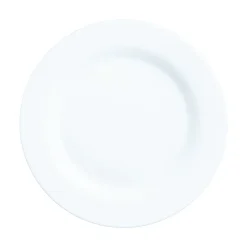 ARCOROC Assiette plate rond blanc verre opal Ø 24 cm Intensity New