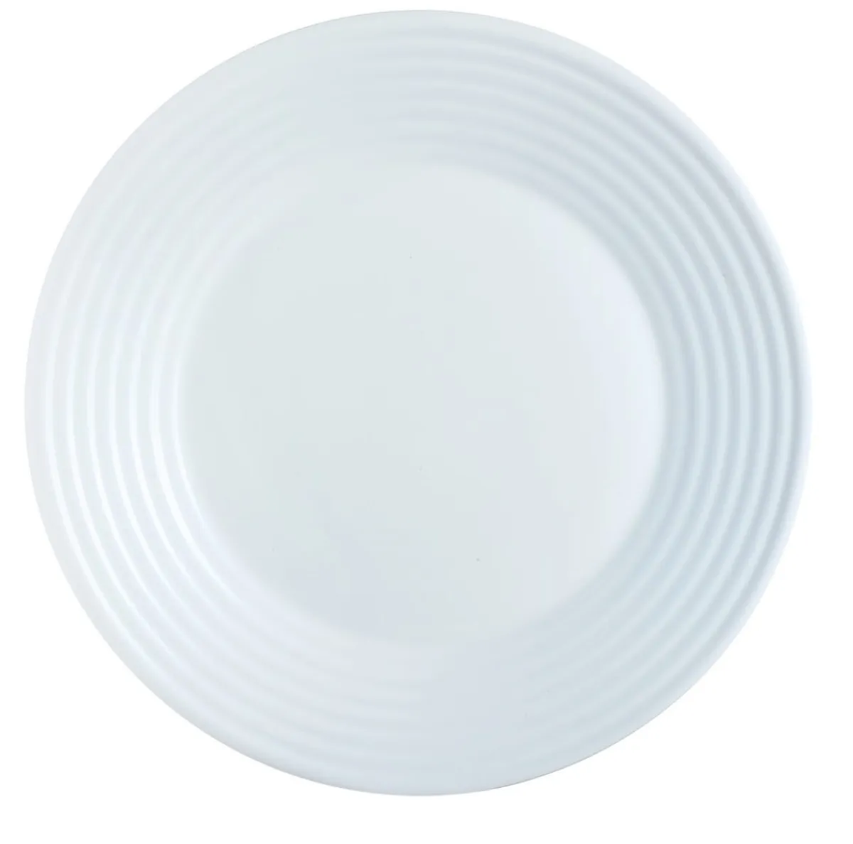 ARCOROC Assiette plate rond blanc verre opal Ø 23,5 cm Stairo