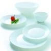 ARCOROC Assiette plate rond blanc verre opal Ø 19 cm Stairo Discount