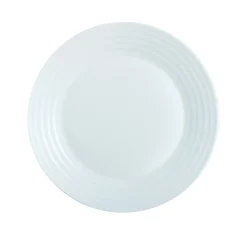ARCOROC Assiette plate rond blanc verre opal Ø 19 cm Stairo Discount