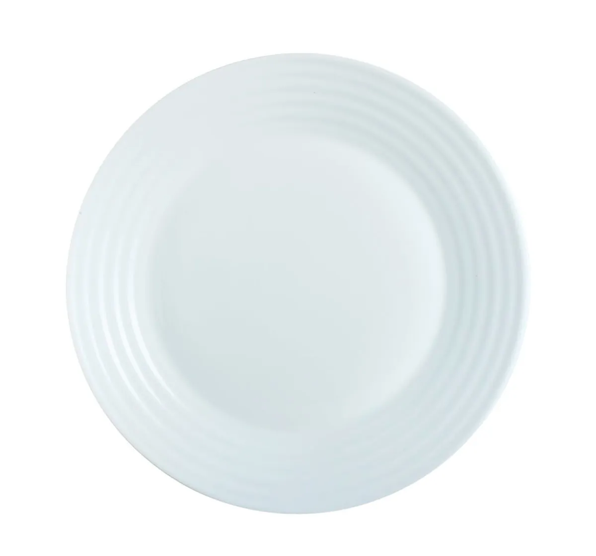 ARCOROC Assiette plate rond blanc verre opal Ø 19 cm Stairo Discount