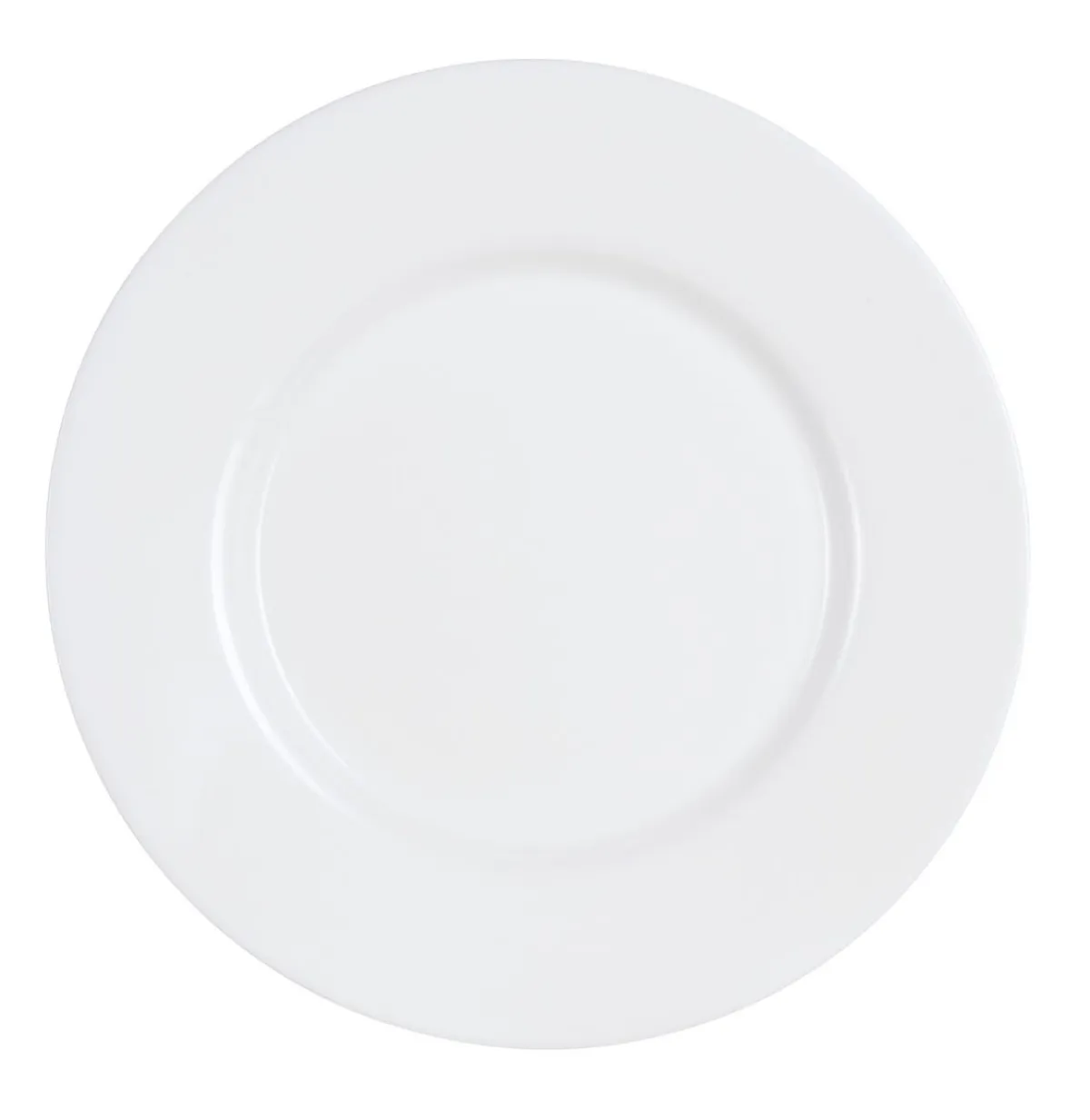LUMINARC Assiette plate rond blanc verre opal Ø 24 cm Everyday Outlet