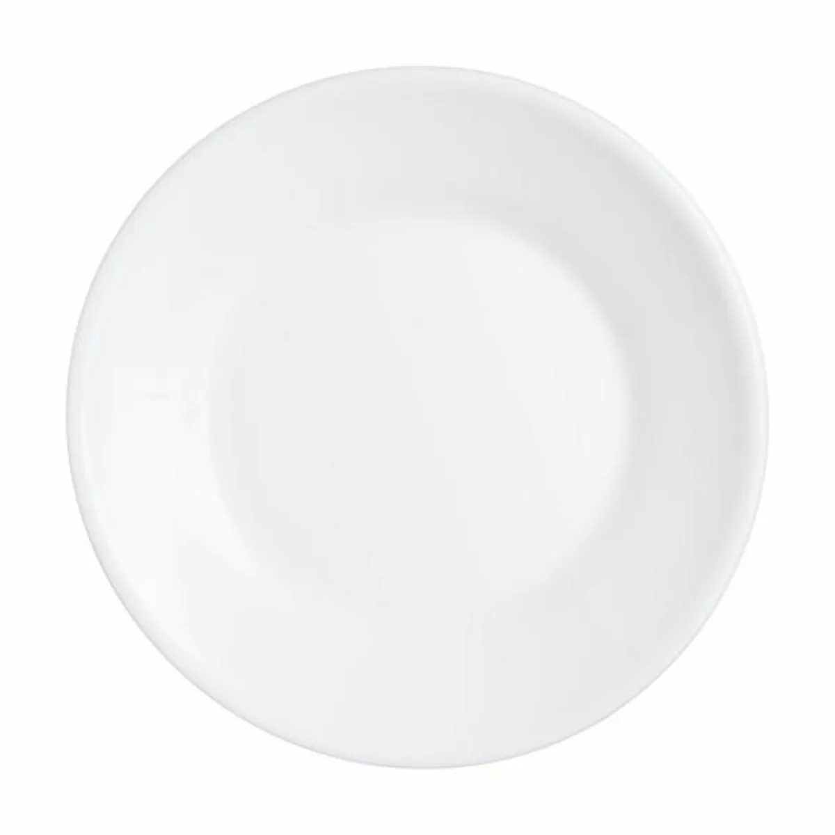 Assiette plate rond blanc verre opal Ø 23,5 cm Restaurant - ARCOROC New
