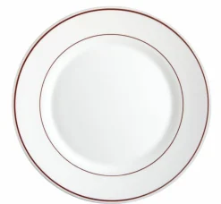 ARCOROC Assiette plate rond blanc verre opal Ø 19 cm Restaurant Filet Bordeaux Clearance