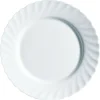 ARCOROC Assiette plate rond blanc verre opal Ø 19 cm Restaurant Filet Bleu Hot