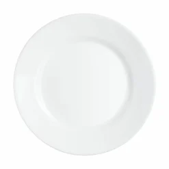 ARCOROC Assiette plate rond blanc verre opal Ø 25,4 cm Restaurant New