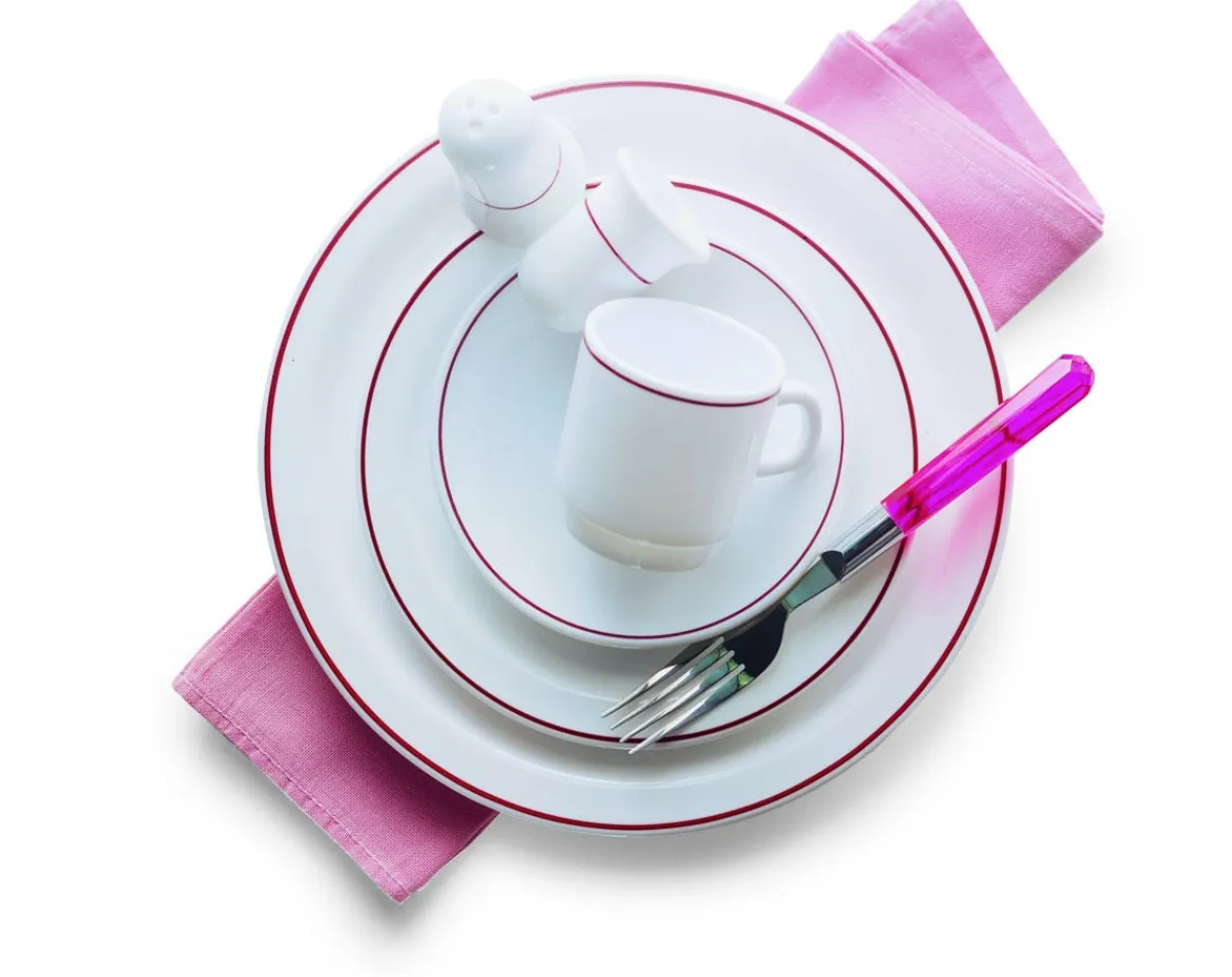 Assiette plate rond blanc verre opal Ø 15,5 cm Restaurant Filet Bordeaux - ARCOROC New