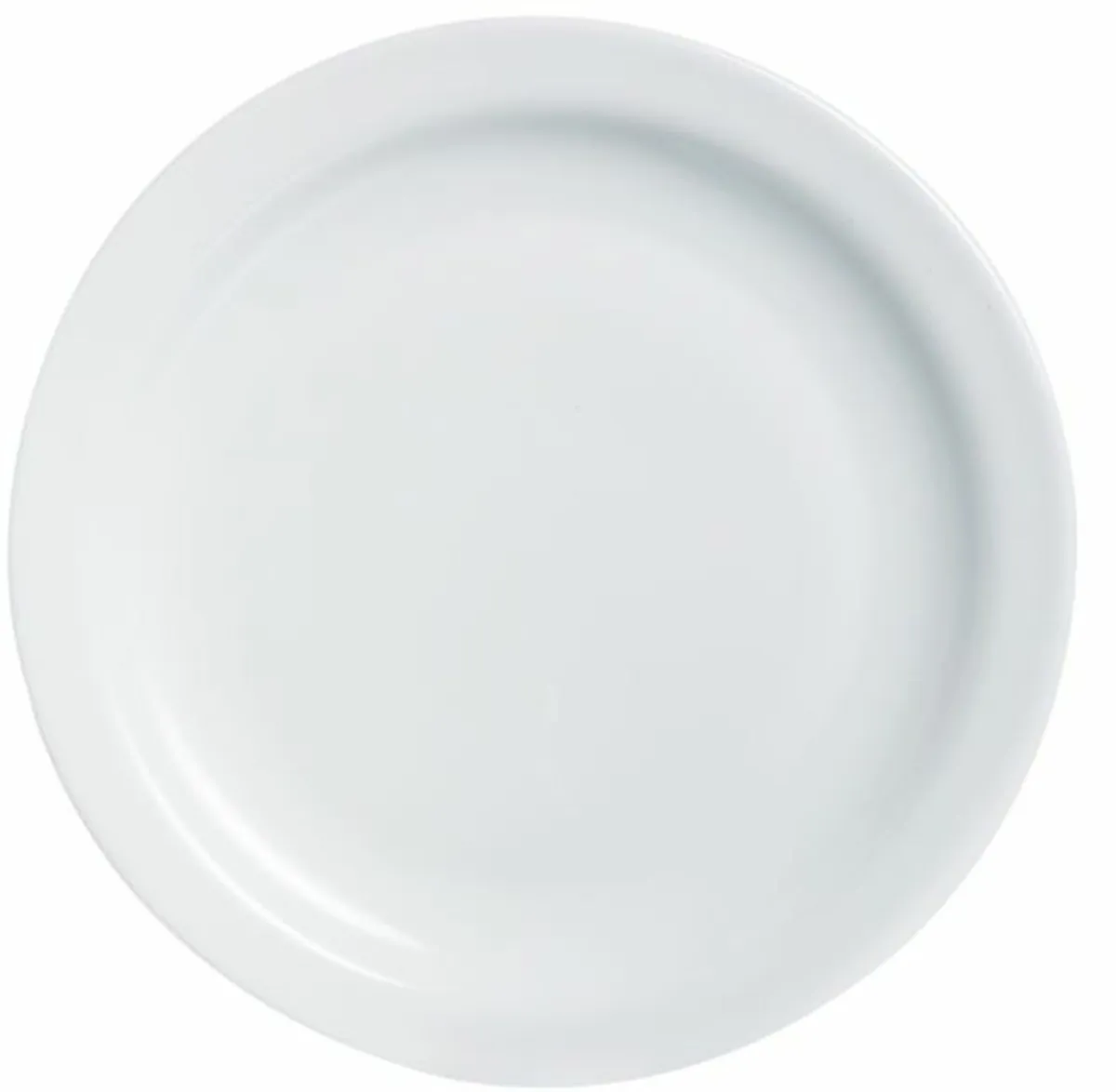 ARCOROC Assiette plate rond blanc verre opal Ø 23,5 cm Hoteliere Online