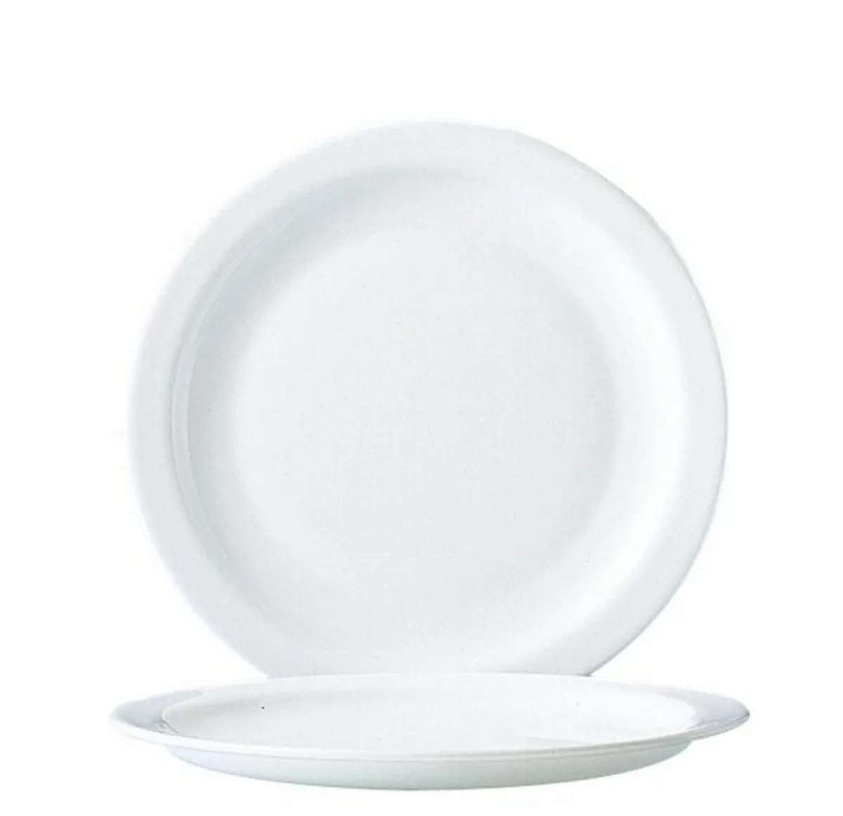 ARCOROC Assiette plate rond blanc verre opal Ø 23,5 cm Hoteliere Online