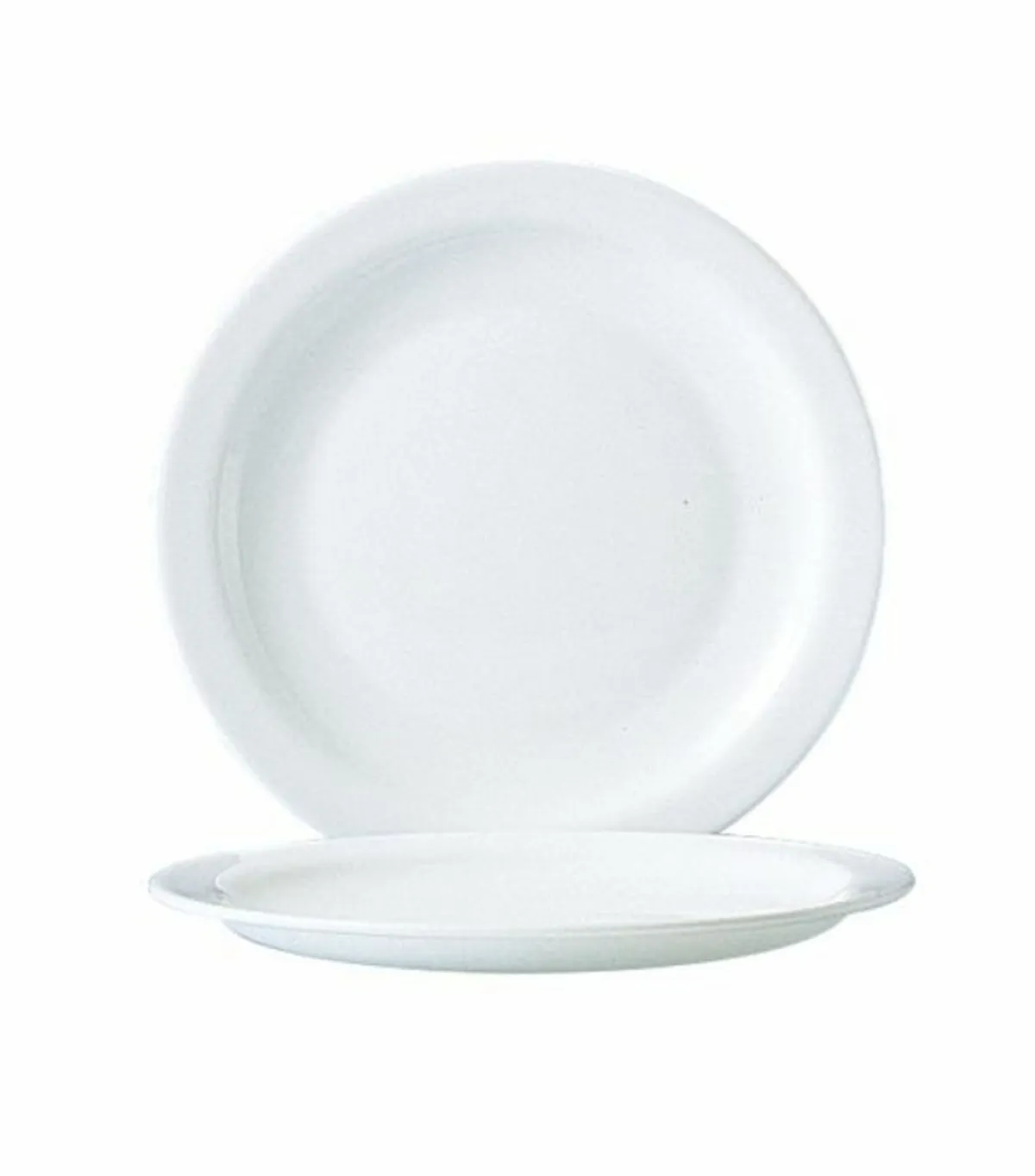 Assiette plate rond blanc verre opal Ø 19,5 cm Hoteliere - ARCOROC Sale