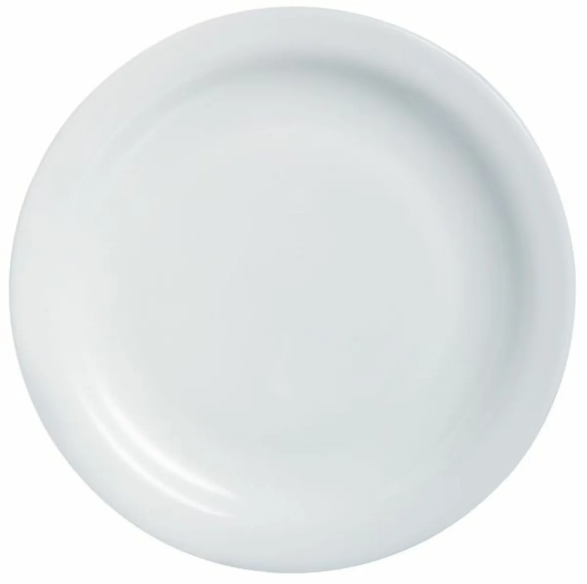 Assiette plate rond blanc verre opal Ø 19,5 cm Hoteliere - ARCOROC Sale