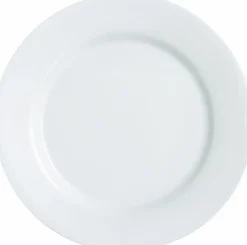LUMINARC Assiette plate rond blanc verre opal Ø 26,5 cm Online