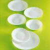 ARCOROC Assiette plate rond blanc verre opal Ø 25,4 cm Brush Online
