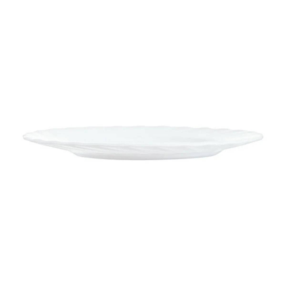 Assiette plate rond blanc verre opal Ø 15,5 cm Trianon - ARCOROC