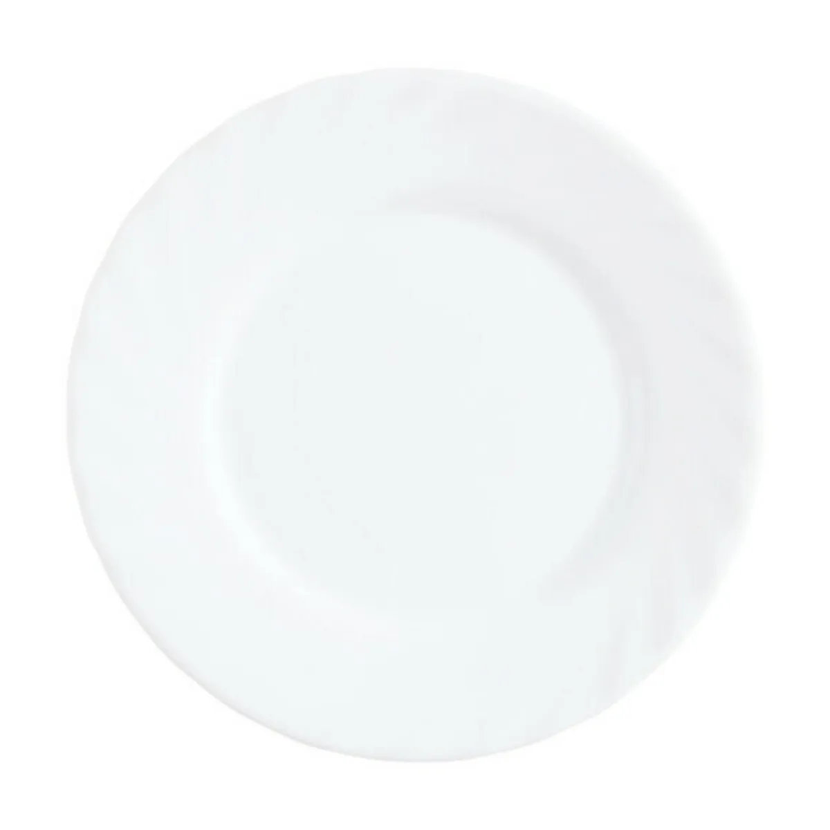 Assiette plate rond blanc verre opal Ø 15,5 cm Trianon - ARCOROC