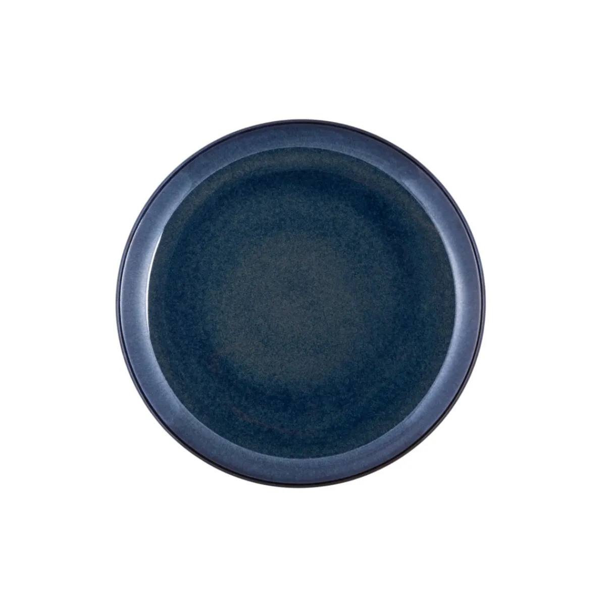 PRO.MUNDI Assiette plate rond bleu grès émaillé Ø 27 cm Gres Couleur Clearance