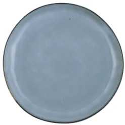 PRO.MUNDI Assiette plate rond bleu grès émaillé Ø 24 cm Sky Best