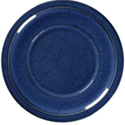 Assiette plate rond bleu porcelaine vitrifiée Ø 20,2 cm stone Ease - RAK Online