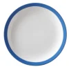 Assiette plate rond bleu porcelaine Ø 22 cm Optima Color - Aucune Hot