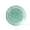 Assiette plate rond bleu porcelaine vitrifiée Ø 21,7 cm Raku Topaz - CHURCHILL Hot